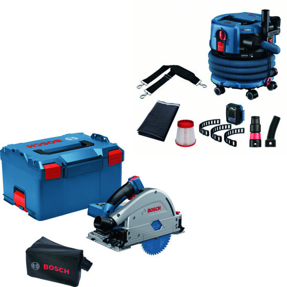 Bosch Maschinen-Set Akku-Tauchsäge GKT18V52GC + Akku-Staubsauger GS18V-12MC Solo