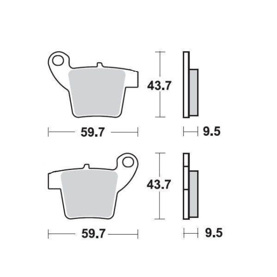 MOTO-MASTER GasGas/Husqvarna/KTM 099022 Sintered Brake Pads