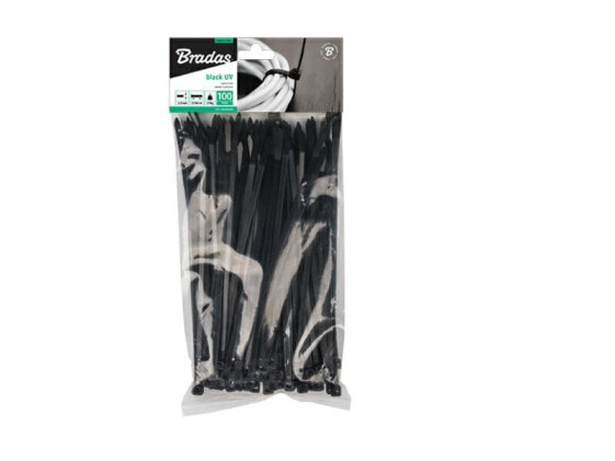 Черная пластиковая лента Bradas 3,6x370 / 100шт