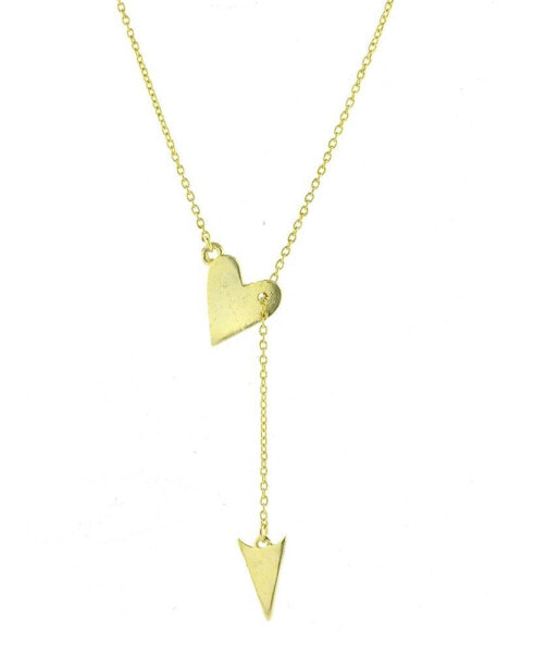 ADORNIA heart Arrow Lariat Necklace