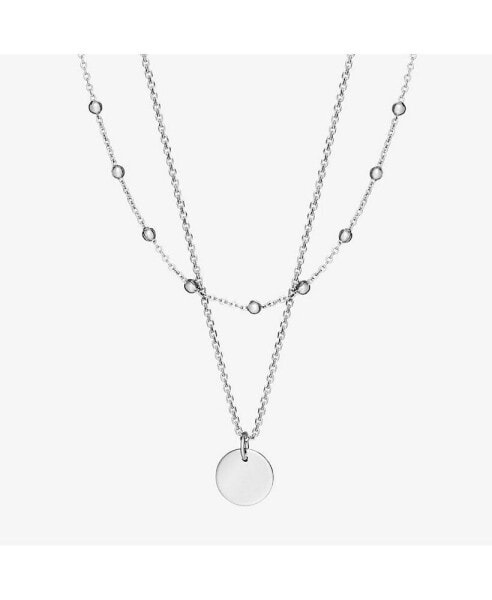 Ana Luisa coin Necklace Set - Willow Silver