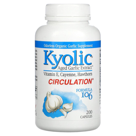 Препарат для циркуляции Kyolic Formula 106, 300 капсул