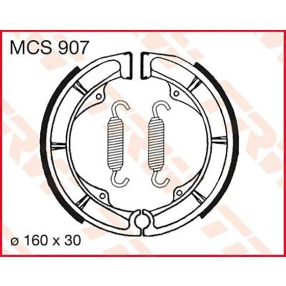 TRW Suzuki DR 750 S Big 88 Rear Brake Shoe