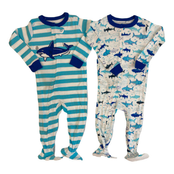 Member's Mark Baby Boy's 2-Pack Snug Fit Favorite Pajamas (Shark, 2T)