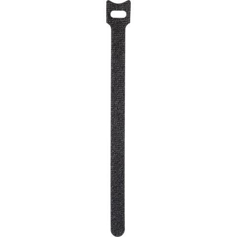 Toolcraft KL12X280SC - Hook & loop cable tie - Velcro - Black - 28 cm - 12 mm - 16 pc(s)