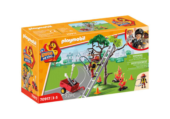 Игровой набор действии Playmobil УТКА НА ЗВОНОК - Аварийная пожарная служб Action| 70917