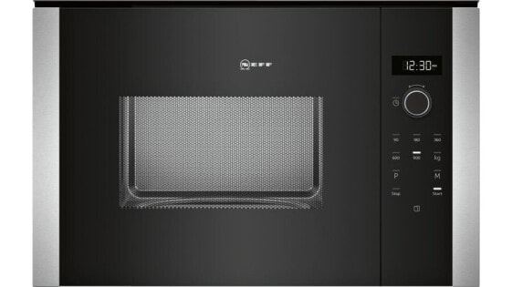 Neff N 50 - Built-in - Solo microwave - 25 L - 900 W - Buttons - Rotary - Touch - Black - Stainless steel