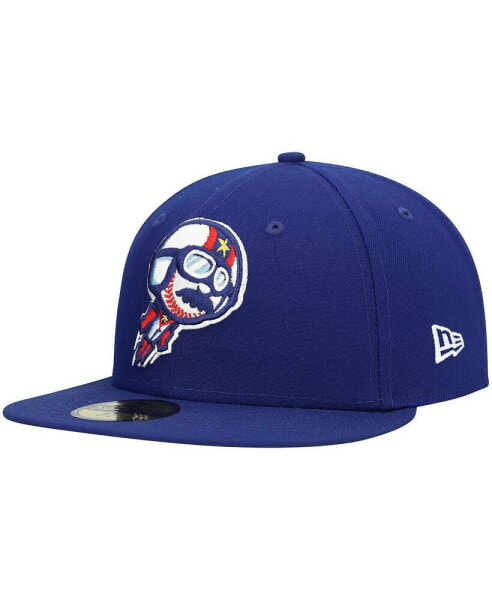 Men's Royal Kannapolis Cannon Ballers Authentic Collection Team Home 59FIFTY Fitted Hat