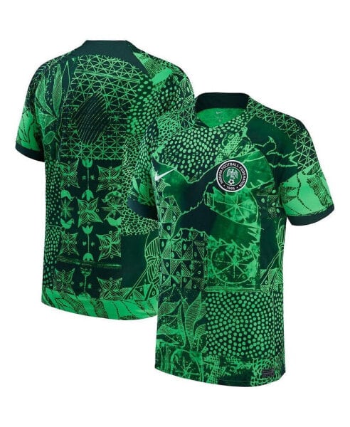 Men's Green Nigeria National Team 2022/23 Home Breathe Stadium Replica Blank Jersey
