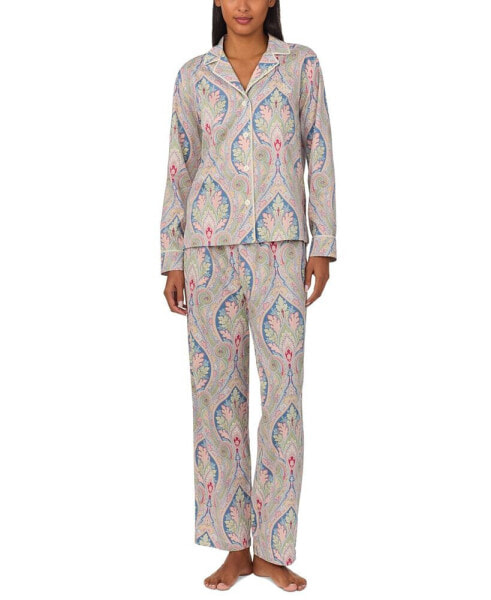 Petite 2-Pc. Printed Pajamas Set