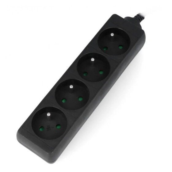 Power Strip Lanberg black - 4 sockets - 1,5m