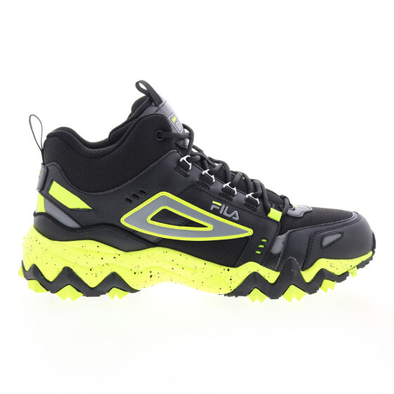 Fila Oakmont TR Mid 1JM01276-007 Mens Black Leather Athletic Hiking Shoes 10.5