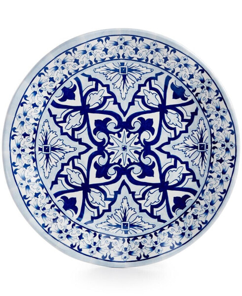 Talavera Azul Collection Melamine 8" Salad Plate, Set of 4