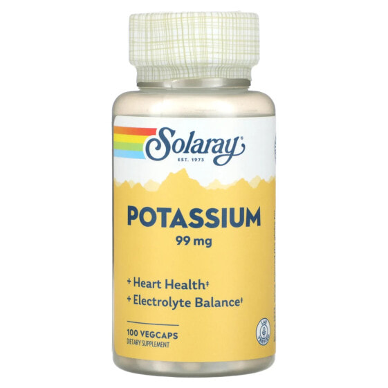 Витамины и минералы Kalium, 99 мг, 100 VegCaps от SOLARAY