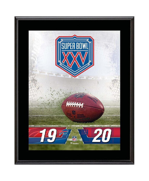 New York Giants vs. Buffalo Bills Super Bowl XXV 10.5" x 13" Sublimated Plaque