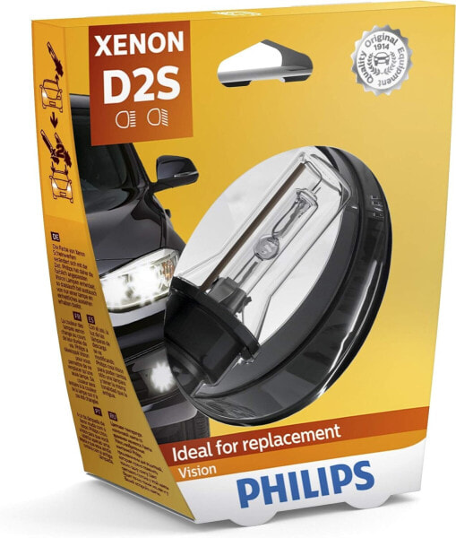 Philips Xenon Vision D2S 85122XVS1 Light Bulb Blister Pack [Energy Class A]