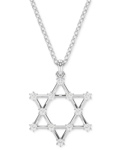 Swarovski silver-Tone Insigne Crystal Pendant Necklace, 15-3/4" + 3" extender