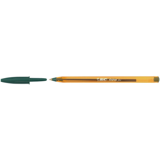 Ручка тонкая BIC Cristal Fine Зеленый 0,3 мм (50 штук)