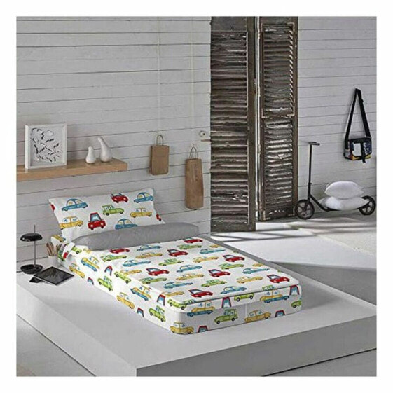 Комплект постельного белья на молнии с одеялом Cool Kids Scalextrix (90 x 190 см) (Односпальный)
