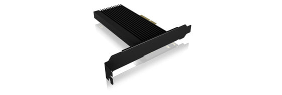 ICY BOX IB-PCI208-HS - PCIe - M.2 - Full-height / Low-profile - PCIe 4.0 - Black - Passive