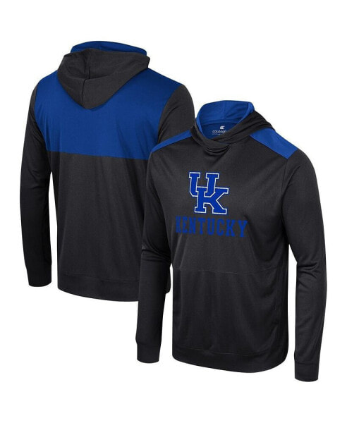 Men's Black Kentucky Wildcats Warm Up Long Sleeve Hoodie T-shirt