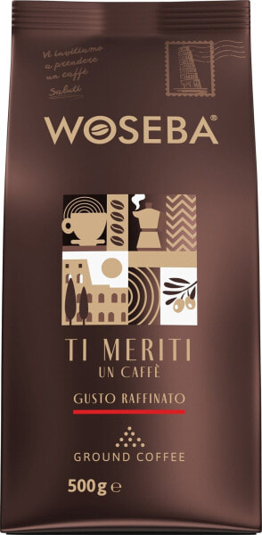 Woseba Kawa WOSEBA TI MERITI, GUSTO RAFFINATO, mielona, 500g