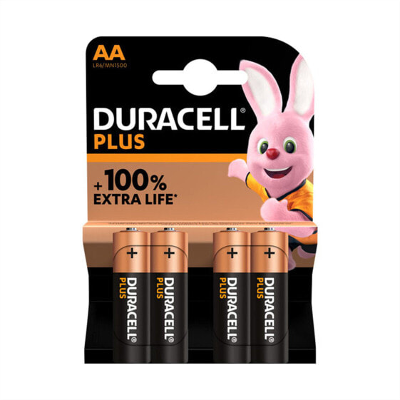 Аккумуляторы Duracell Plus 100 AA Alkali 1,5 V 4 шт.