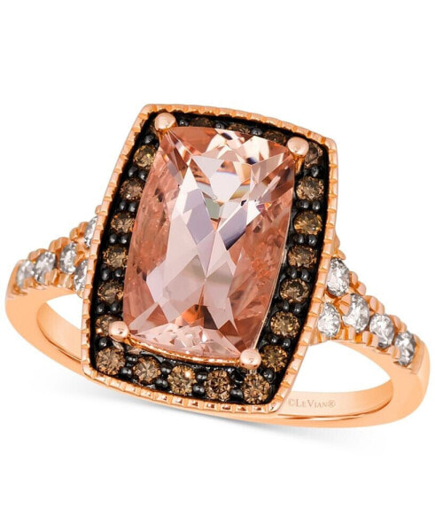 Кольцо Le Vian Peach Morganite & Diamond Halo Statement