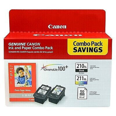 Canon 210XL Black, 211XL Tri-color 2pk Ink Cartridges - Black, Tri-color