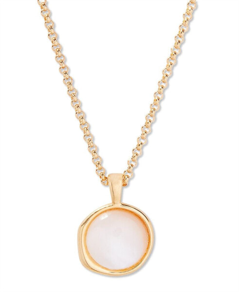 14K Gold-Plated Anna Cultured Mother of Pearl Pendant