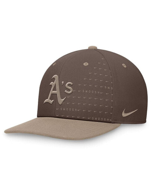 Men's Brown Oakland Athletics Statement Ironstone Pro Performance Snapback Hat