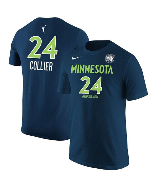 Men's Napheesa Collier Navy Minnesota Lynx Explorer Edition Name Number T-shirt