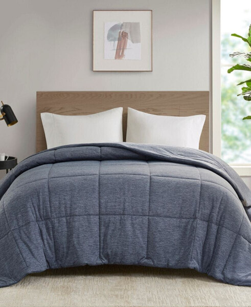 Comfort Cool Jersey Knit Oversized Down Alternative Comforter, Twin/Twin XL