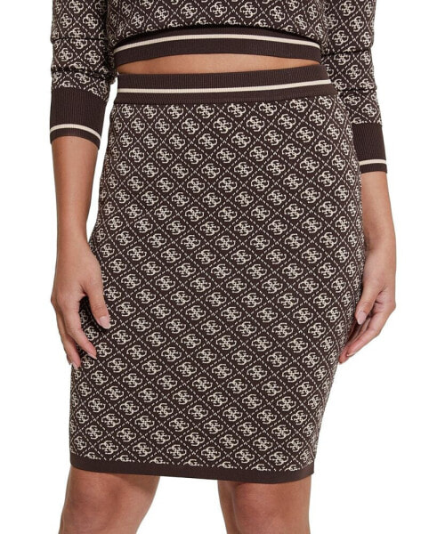 Women's Lise 4G-Logo Pull-On Sweater Skirt