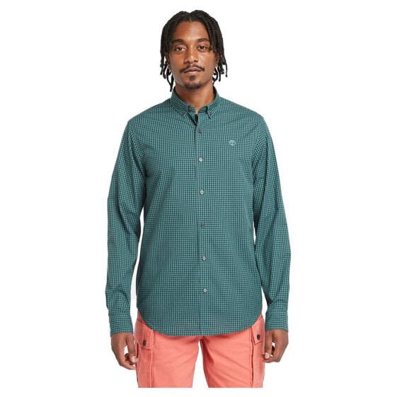 TIMBERLAND Micro Gingham Poplin Long Sleeve Shirt