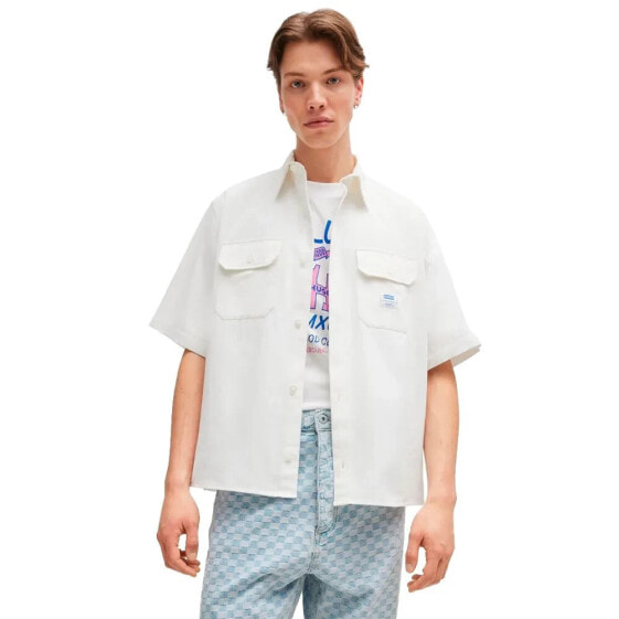 HUGO Ekyno 10260730 BLUE short sleeve shirt