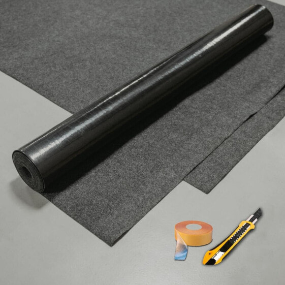 Multipurpose Rubber Backed Runner Waterproof Can Be Used for Garage Floors, Garage Floor Mat for Under Car, Hallway and Under Sink | Two Wheels (1.22 x 5.79 m)