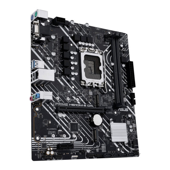 ASUS PRIME H610M-E D4-CSM - Intel - LGA 1700 - Intel® Celeron® - Intel® Core™ i3 - Intel® Core™ i5 - Intel® Core™ i7 - Intel® Core™ i9 - Intel® Pentium® - DDR4-SDRAM - 64 GB - DIMM