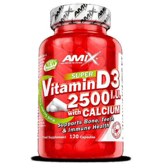 AMIX Vitamin D3 2500 IU Witch Calcium 120 Caps