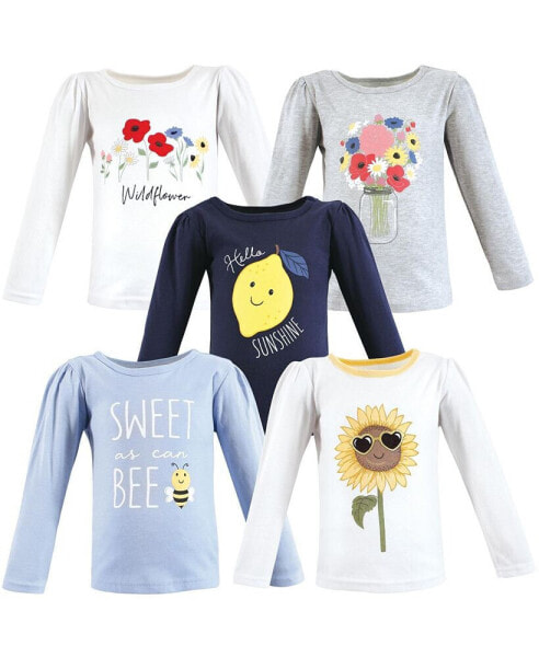 Baby Girls Long Sleeve T-Shirts, Wildflowers