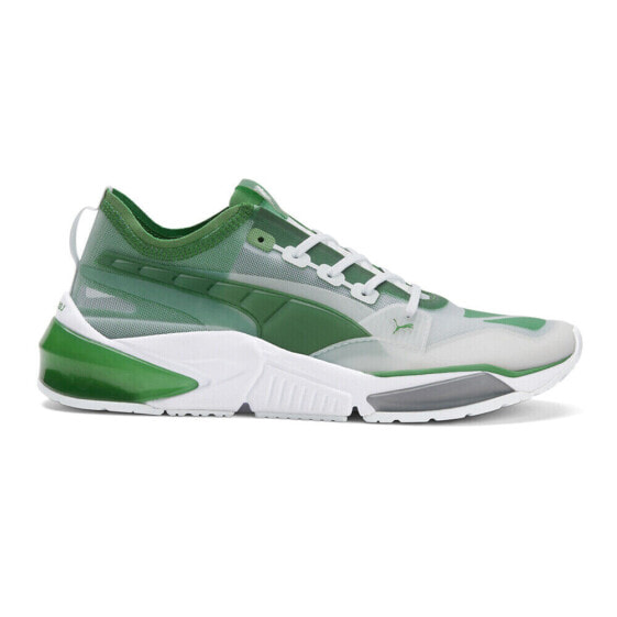 Puma Lqdcell Optic Sheer Flagship Lace Up Training Mens Green, White Sneakers C