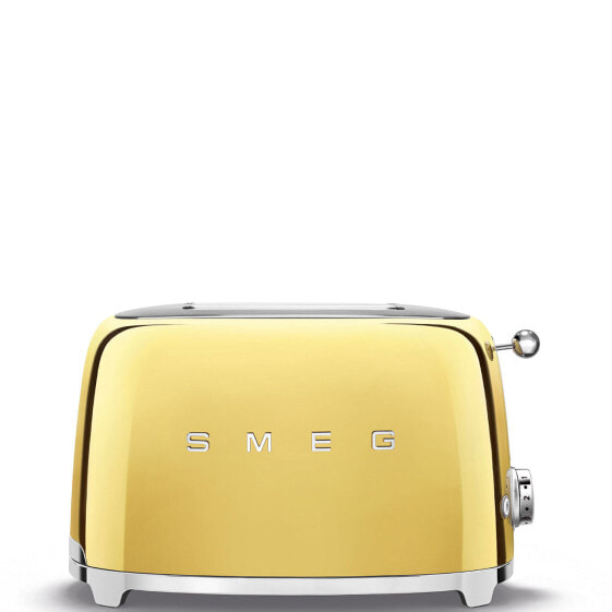 SMEG toaster TSF01GOMEU (Gold) - 2 slice(s) - Gold - Steel - Buttons - Level - Rotary - China - 950 W