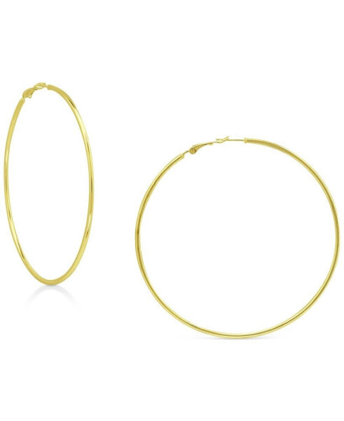 Polished Wire Extra-Large Hoop Earrings, 80mm, Created for Macy's
