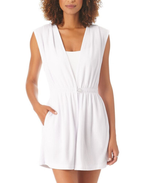 Women's Pleated Terry Cover-Up Robe