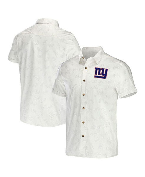 Men's NFL x Darius Rucker Collection by White New York Giants Woven Button-Up Shirt