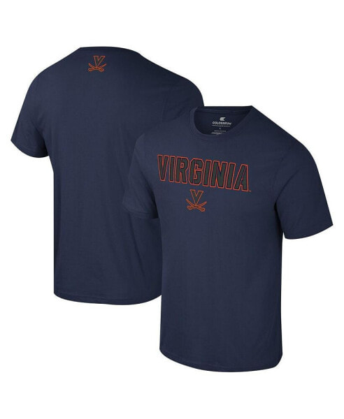 Men's Navy Virginia Cavaliers Color Pop Active Blend T-Shirt