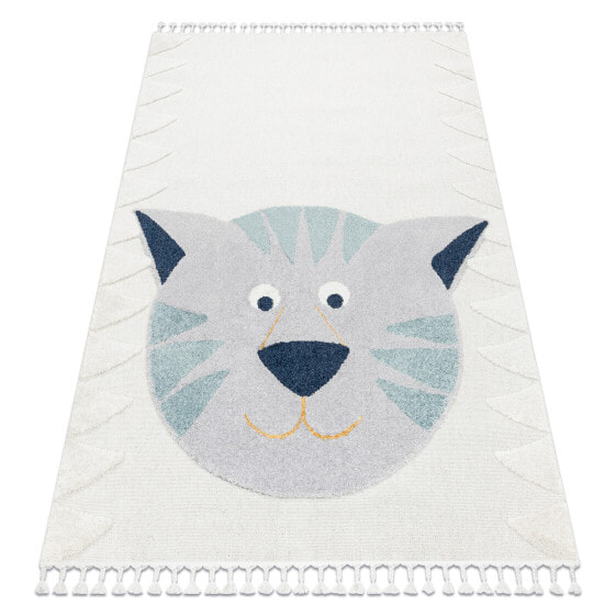 Детский коврик RugsX Tapis Yoyo Gd80 Blanc / Gris - Tigre En