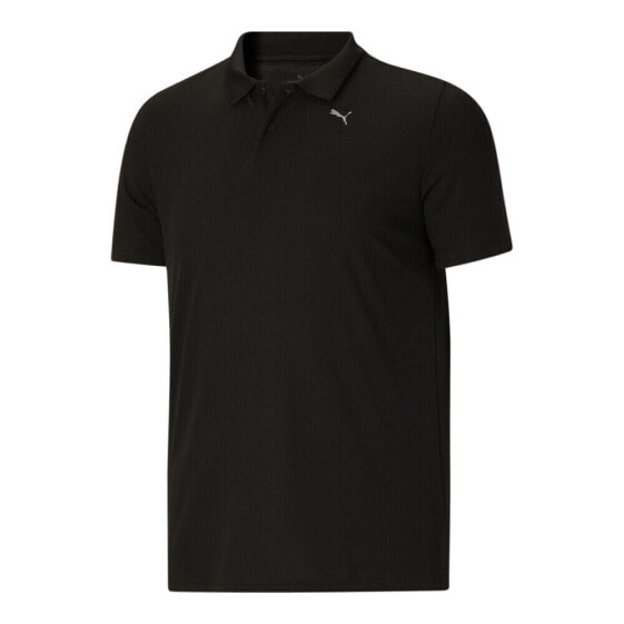 Puma Performance Short Sleeve Polo Shirt & Tall Mens Black Casual 52210301