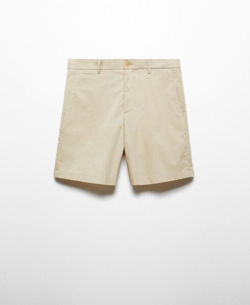 Men's Slim Fit Cotton Bermuda Shorts