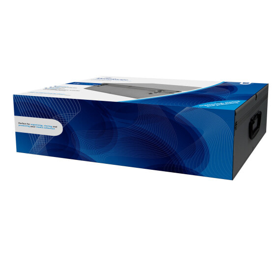 MEDIARANGE BOX78 - Box case - 1000 discs - Silver - Fleece - Plastic - Wood - 120 mm - Aluminium
